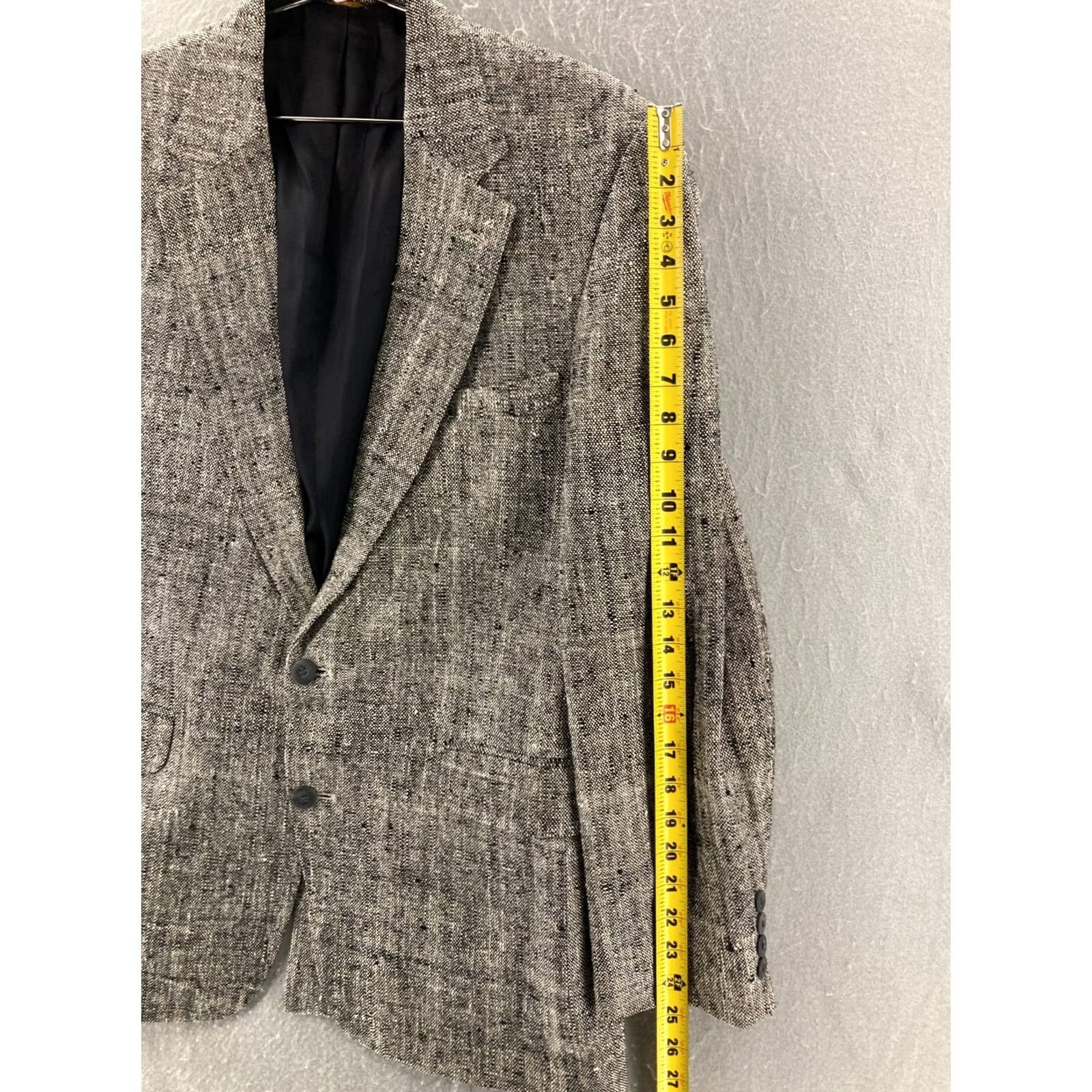 Vintage ANDHURST Sport Coat Mens 40 R Wool Blend Vintage Tweed Blazer Jacket Size 40R - 4 Thumbnail