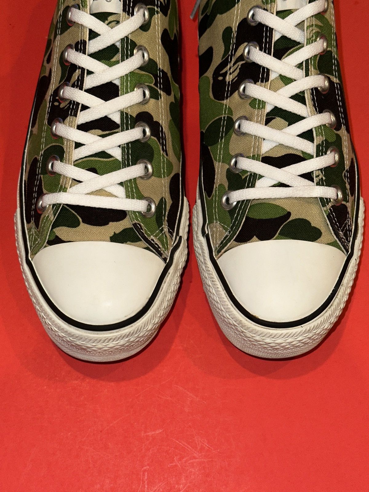 Bape × Converse VTG 00s Converse Chuck Taylor x Bapesta Bape ABC Camo Green Size US 8 / EU 41 - 3 Thumbnail