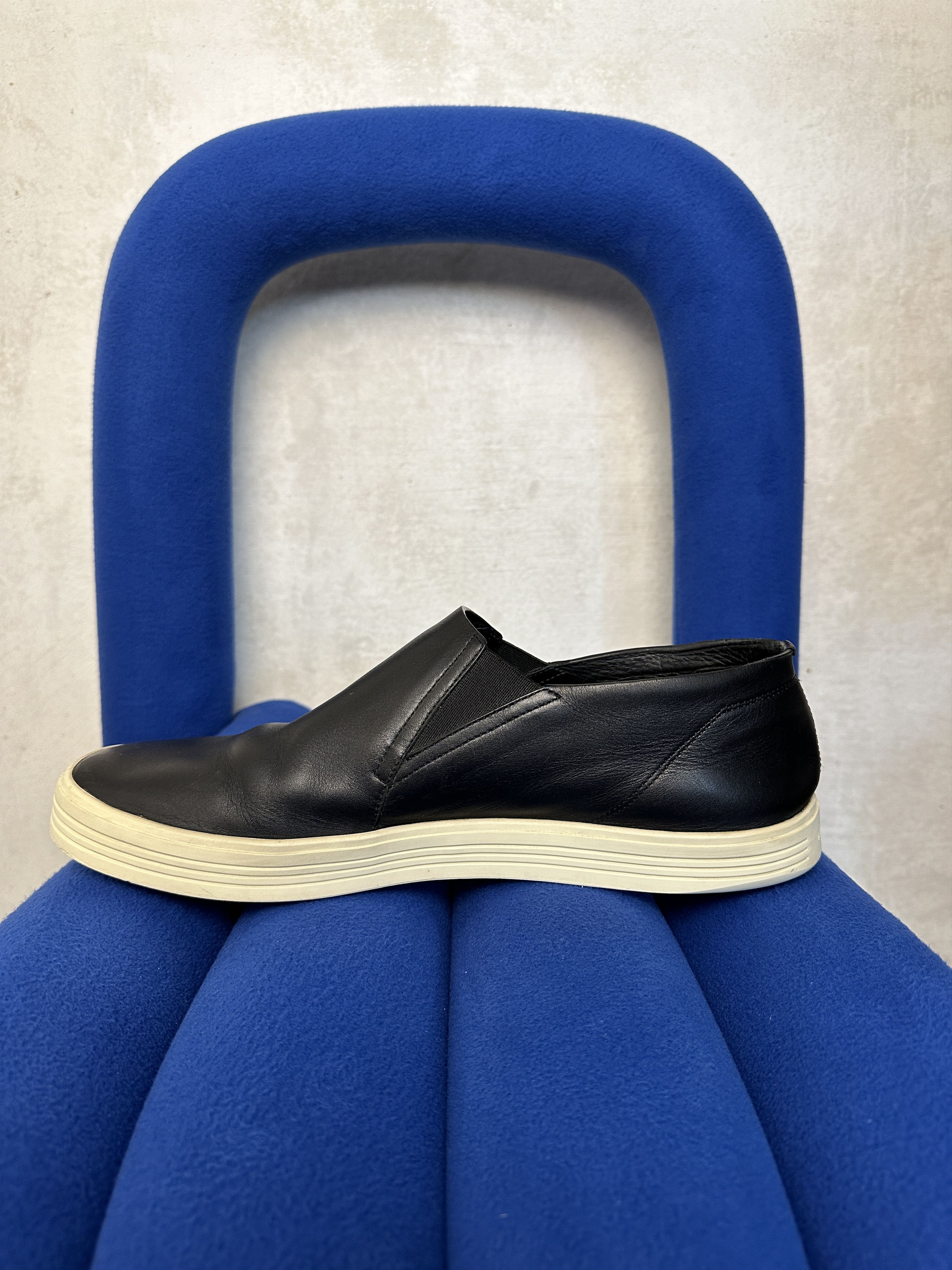 Rick Owens RICK OWENS Rounded Toe Leather Slip-ons Size US 9 / EU 42 - 3 Thumbnail