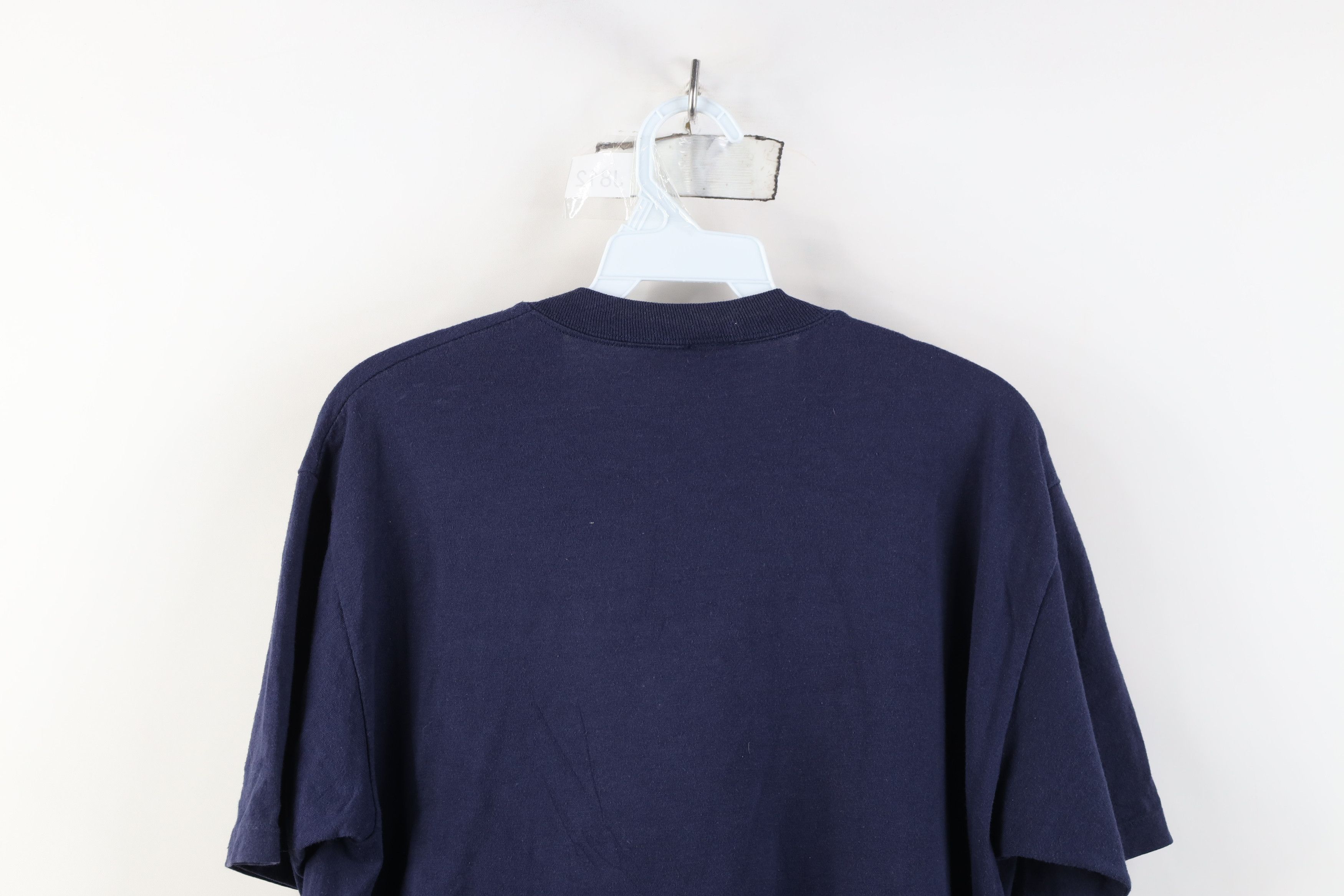 Vintage Vintage 80s US Mail USPS Newark Division T-Shirt Blue USA Size US L / EU 52-54 / 3 - 13 Thumbnail