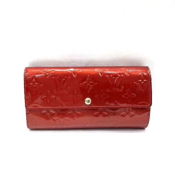 Louis Vuitton Louis Vuitton Louis Vuitton Vernis Sarah Long Wallet M91739 Leather Long Wallet M91739 Size ONE SIZE - 1 Thumbnail