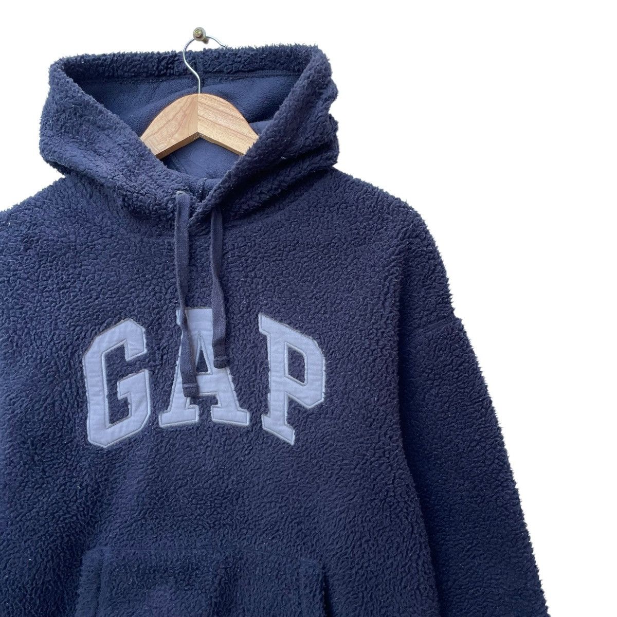 Gap × Vintage 💥Vintage Gap Spellout Hooded Pullover Jacket Size US XS / EU 42 / 0 - 7 Thumbnail