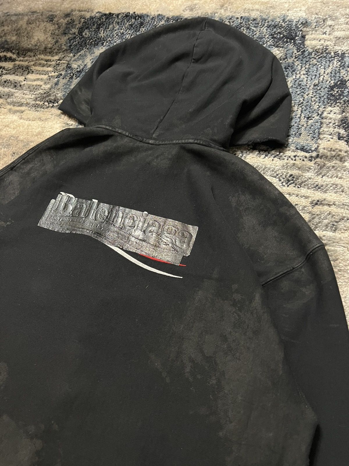 Balenciaga Balenciaga SS23 Mud Gaffer Tape Hoodie BNWT Size US M / EU 48-50 / 2 - 4 Thumbnail