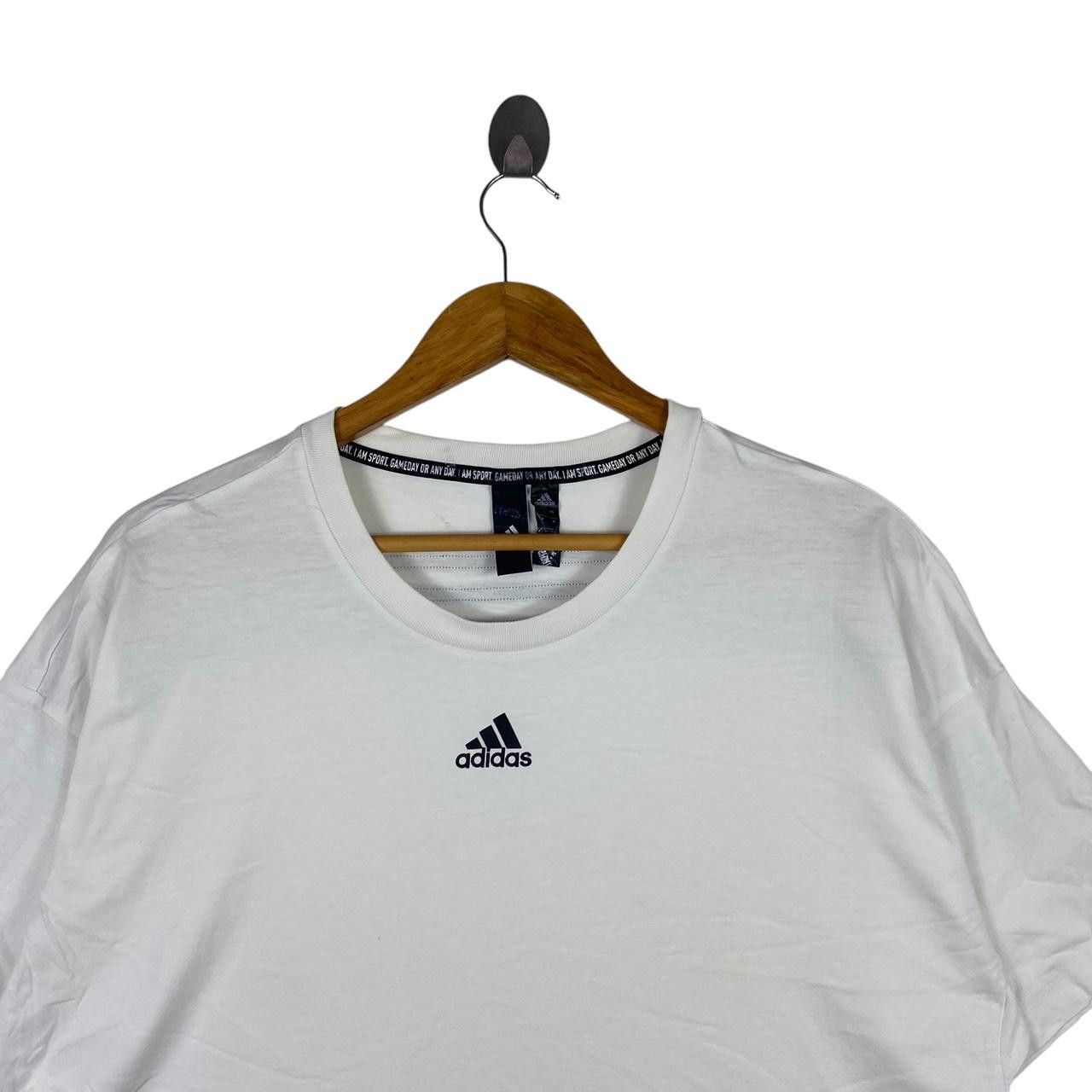 Adidas ADIDAS EQUIPMENT Center Logo Tee Shirt Top White Plain Size US M / EU 48-50 / 2 - 2 Thumbnail