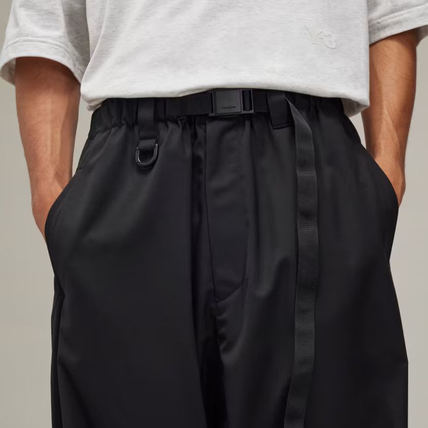 Y-3 o1s22i1n0125 Baggy Fit Pant in Black Size US 32 / EU 48 - 4 Thumbnail