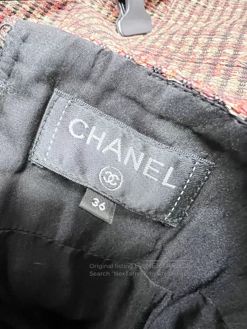 Chanel Chanel Mixed-color braided skirt with tassel edge and gold Size 24" / US 00 / IT 34 - 5 Thumbnail