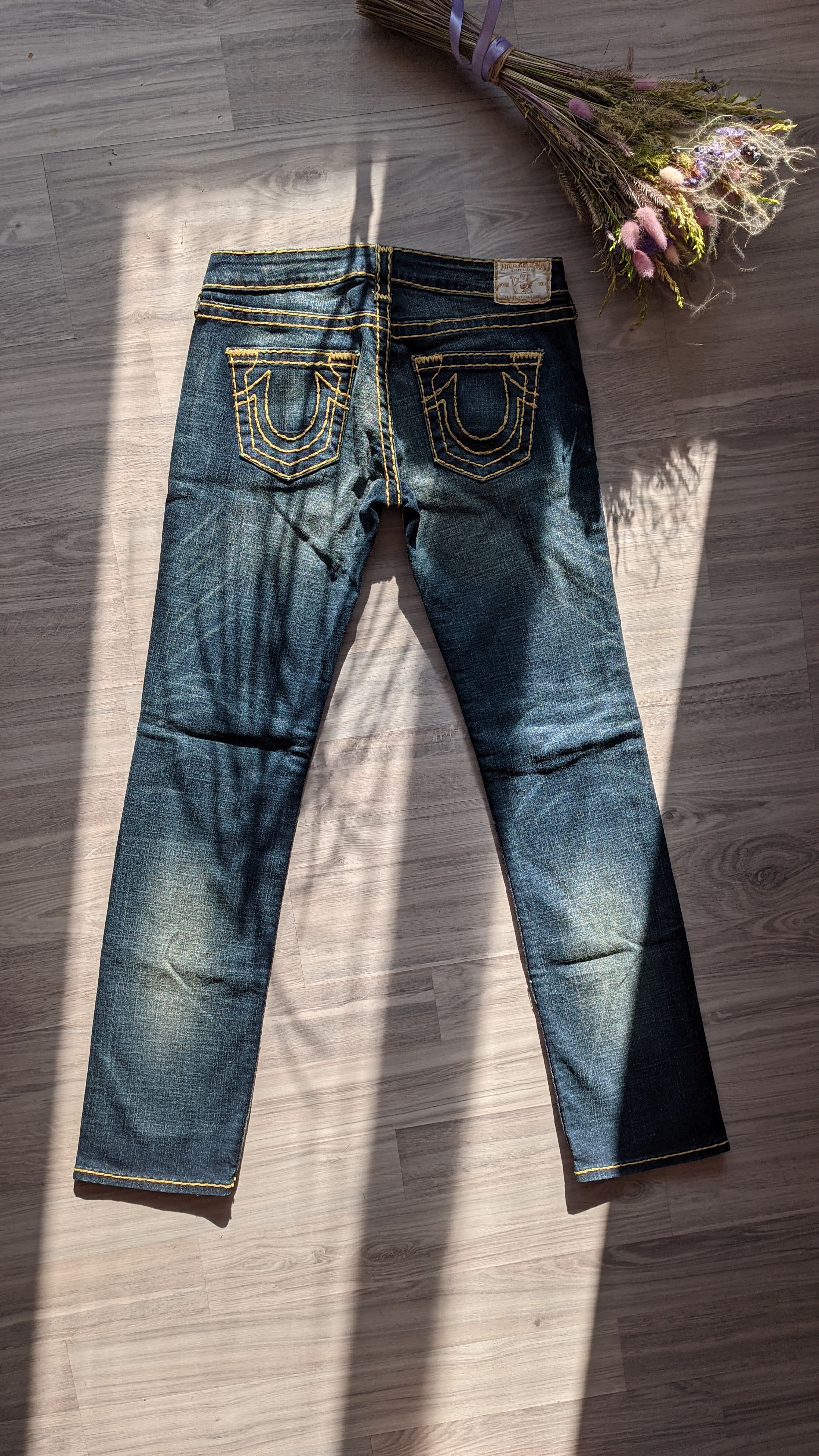 Hysteric Glamour × True Religion True religion Y2K vintage denim distressed pants slim fit Size US 29 - 1 Thumbnail
