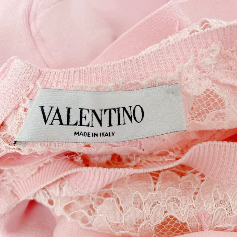Valentino Valentino Pink lace knitted dress Size XS / US 0-2 / IT 36-38 - 6 Thumbnail