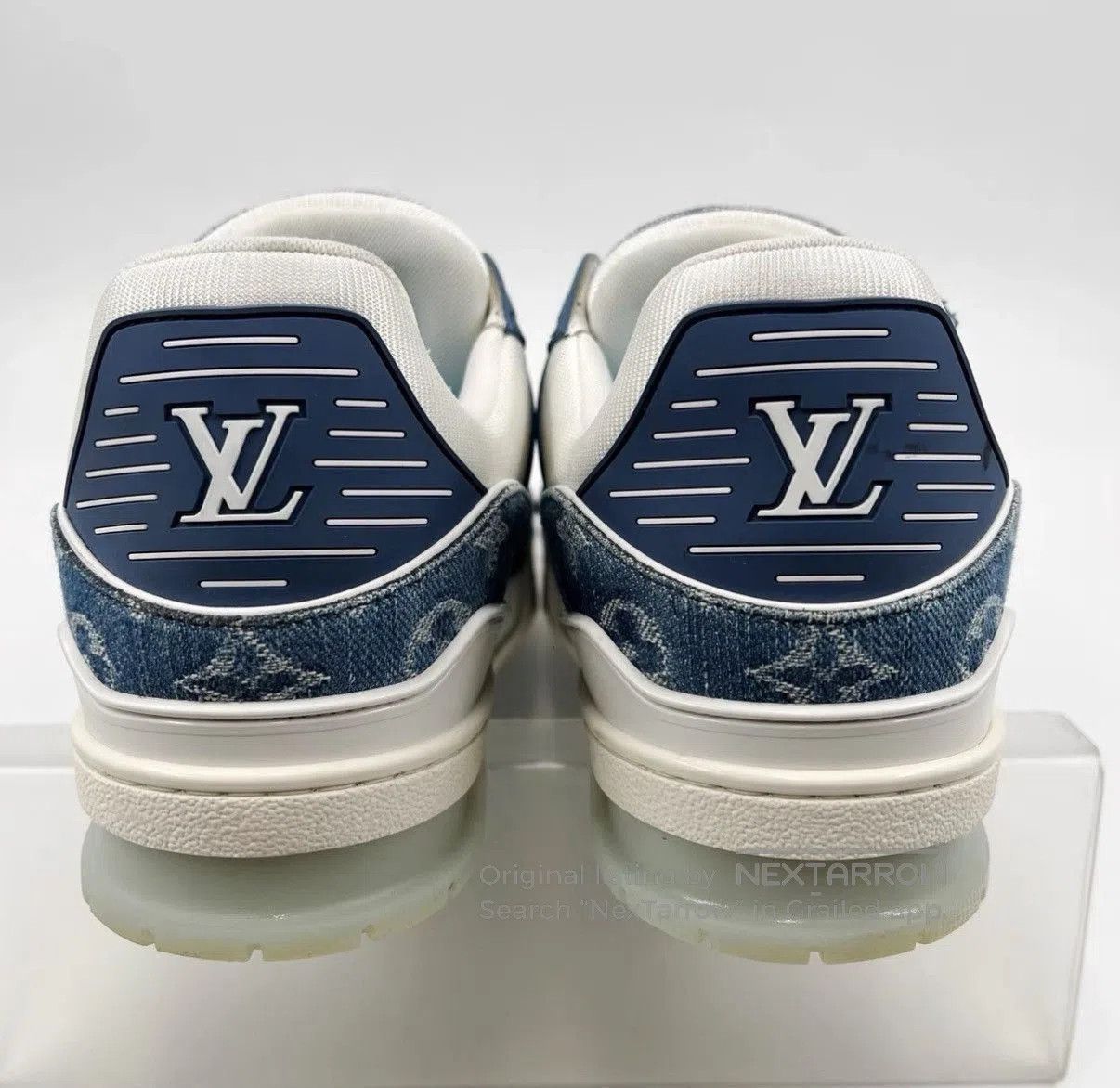 Louis Vuitton Blue Lowtop Sneakers Size 9.5. Size US 9.5 / EU 42-43 - 6 Thumbnail