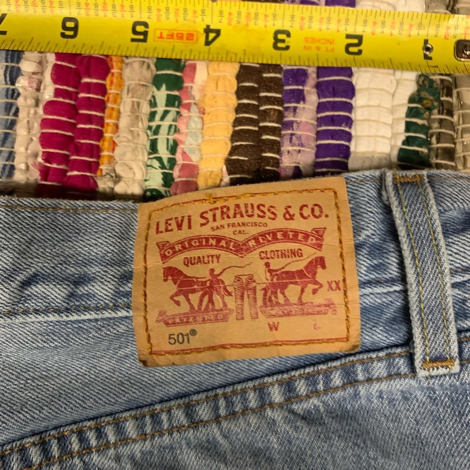 Levi's Levi's Light Blue 501 Jeans Size 31" - 4 Thumbnail