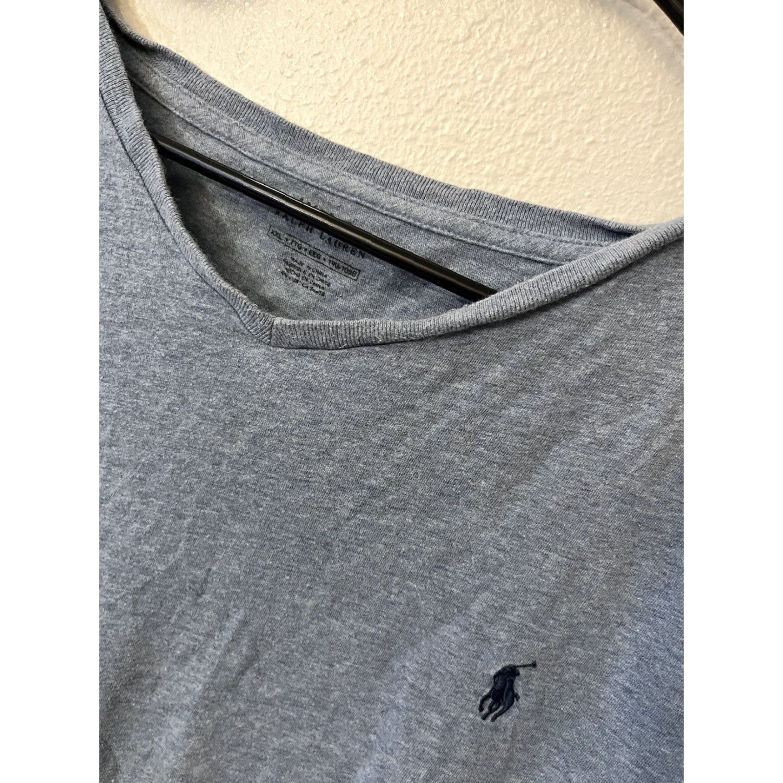 Polo Ralph Lauren VINTAGE Polo Ralph Lauren T-Shirt Polo Shirt V-Neck Blue 2XL Regular Fit Short Sleeve Men’s Logo Cotton All Seasons Size US XXL / EU 58 / 5 - 2 Thumbnail