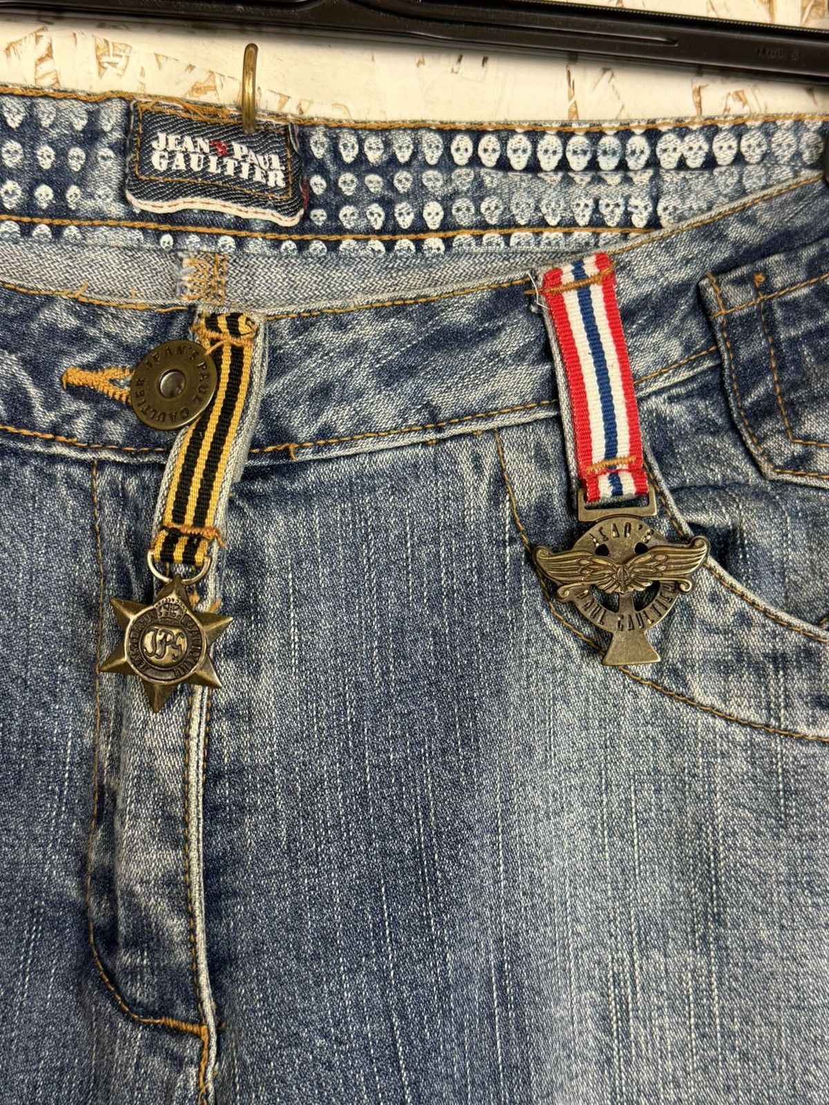Jean Paul Gaultier NWT Vintage Jean Paul Gaultier Sheriff Star Jeans 30/34 Size US 30 / EU 46 - 4 Thumbnail