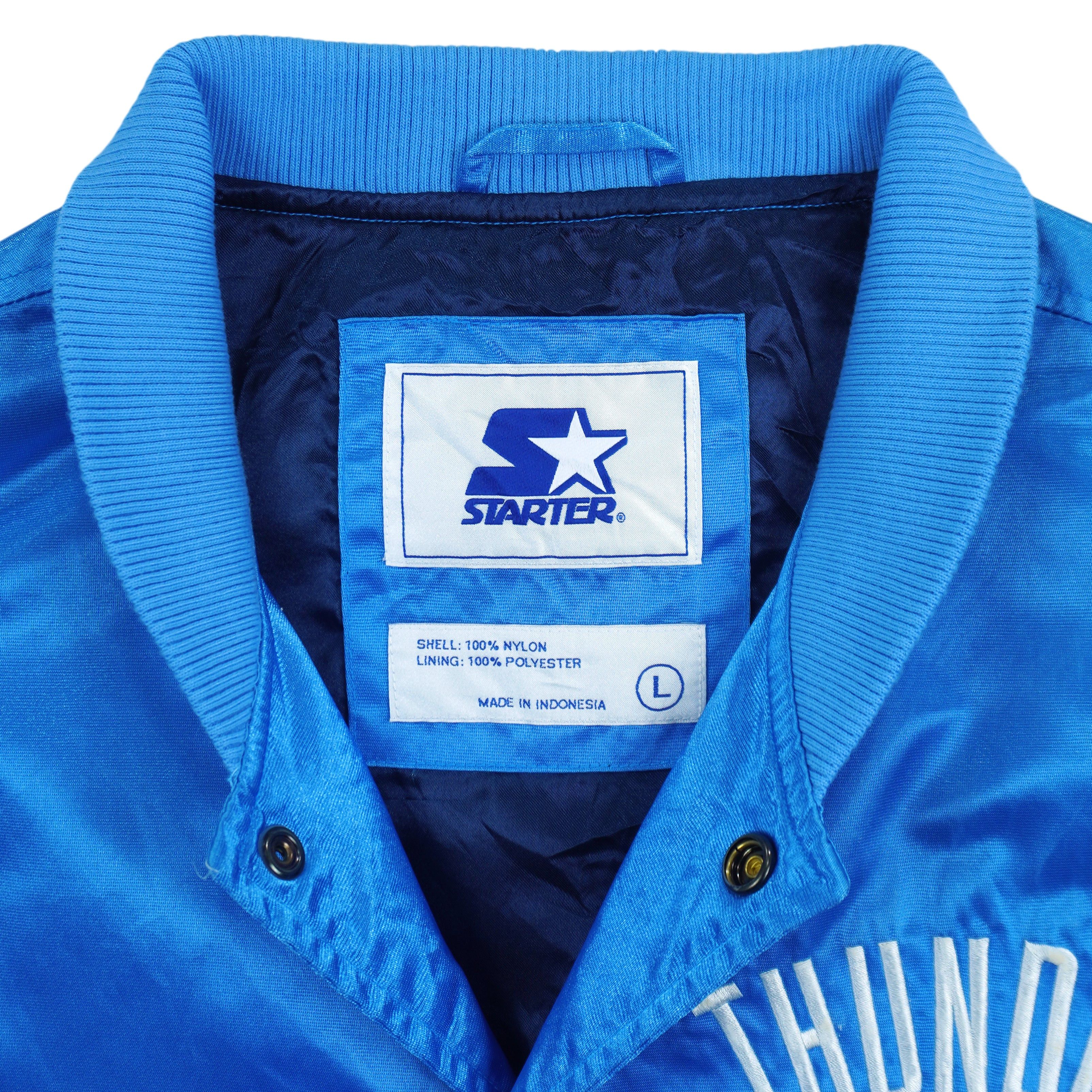 Starter NBA - Oklahoma City Thunder Satin Jacket 2009 Size US XL / EU 56 / 4 - 4 Thumbnail