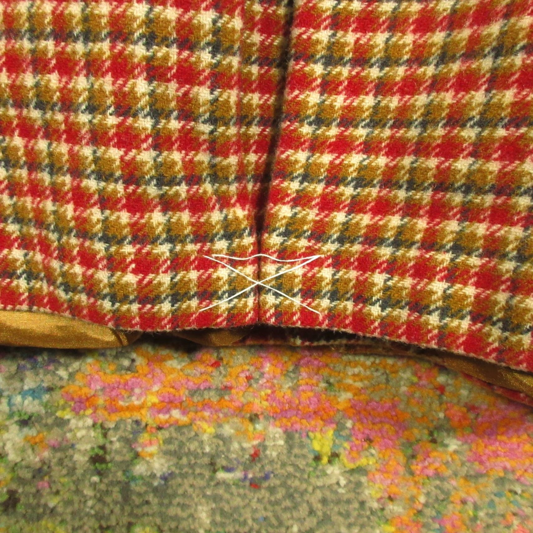 Pendleton VINTAGE Pendleton Wool Blazer Womens 12 Lined Three Button Front Red Brown Plaid Large Size XL / US 12-14 / IT 48-50 - 7 Thumbnail