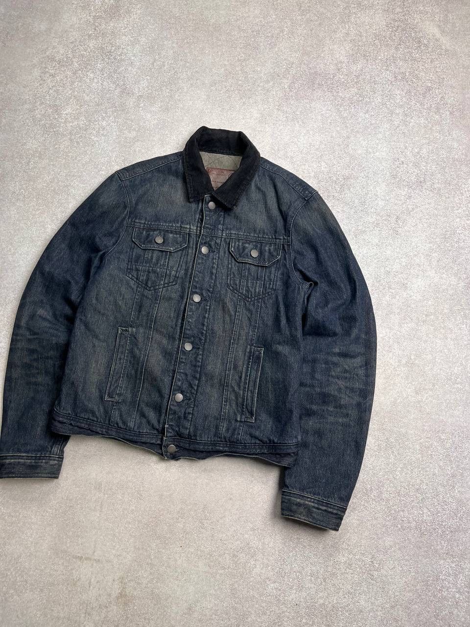 Allsaints Vintage Allsaints Denim Avantgarde Jacket Y2K M Size US M / EU 48-50 / 2 - 2 Thumbnail