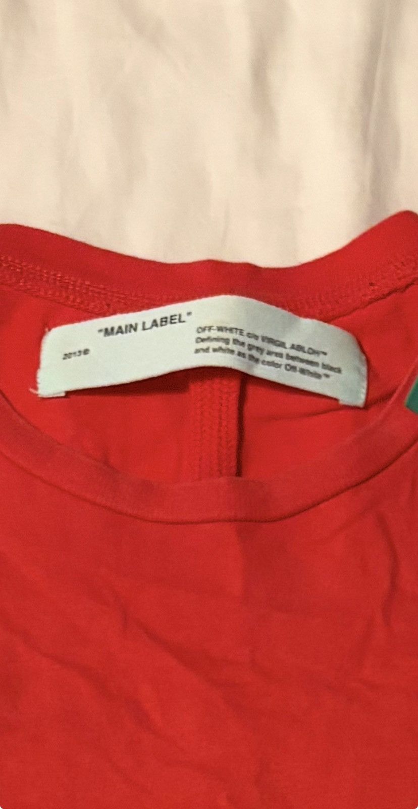 Off-White Off White T shirt Red Size US XS / EU 42 / 0 - 4 Thumbnail