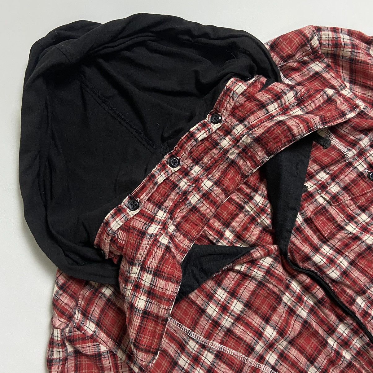 PPFM PPFM Plaid Shirt Hoodie Hybrid Flannel Size US M / EU 48-50 / 2 - 4 Thumbnail