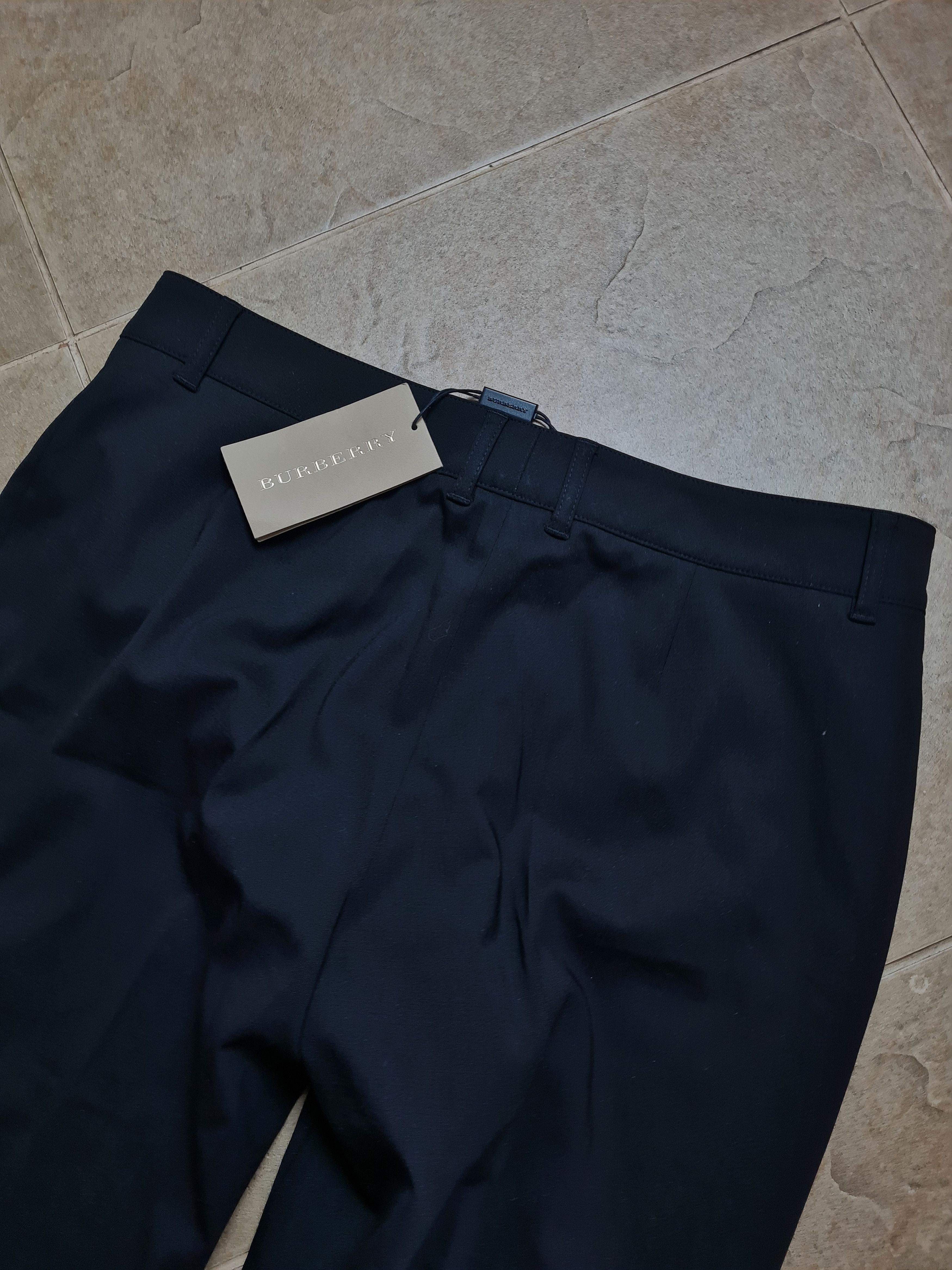 Burberry Vintage Pant Burberry London Wool Black Dress womens Pants Size 32" / US 10 / IT 46 - 9 Thumbnail