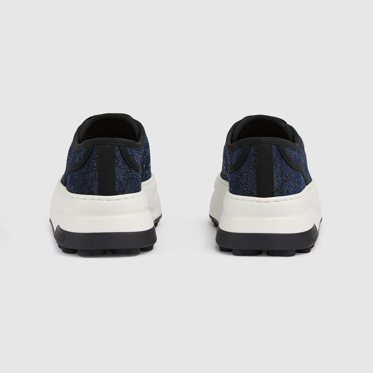 Gucci o1s1wg110225 Women's GG Sneakers in Blue & Black Size US 5 / IT 35 - 4 Thumbnail