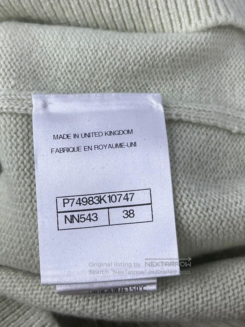 Chanel Chanel Green off-the-shoulder halter cashmere long sleeves Size XS / US 0-2 / IT 36-38 - 4 Thumbnail