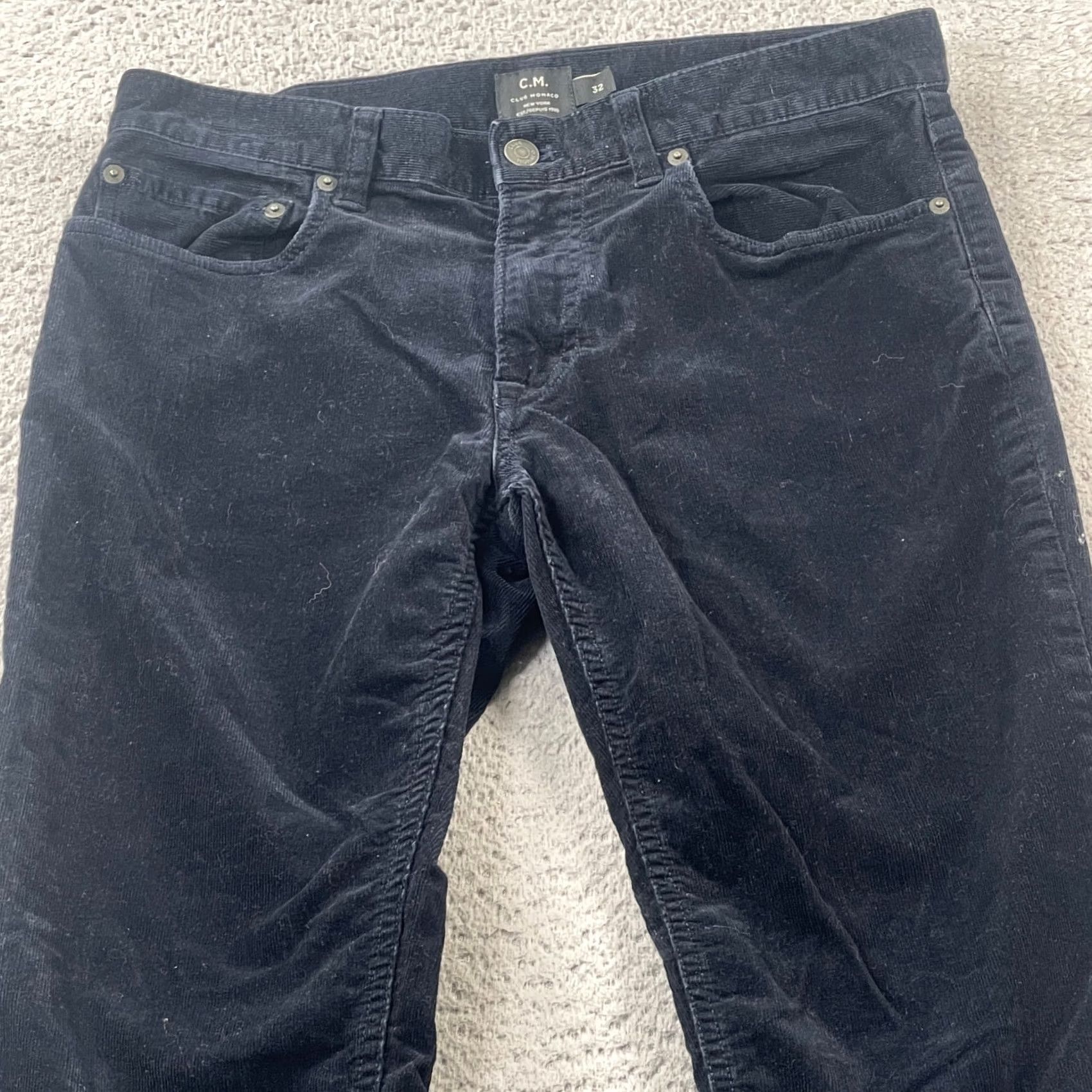 Club Monaco Club Monaco Pants Mens Blue Corduroy Cords Cotton Casual 32x30 Size US 32 / EU 48 - 5 Thumbnail