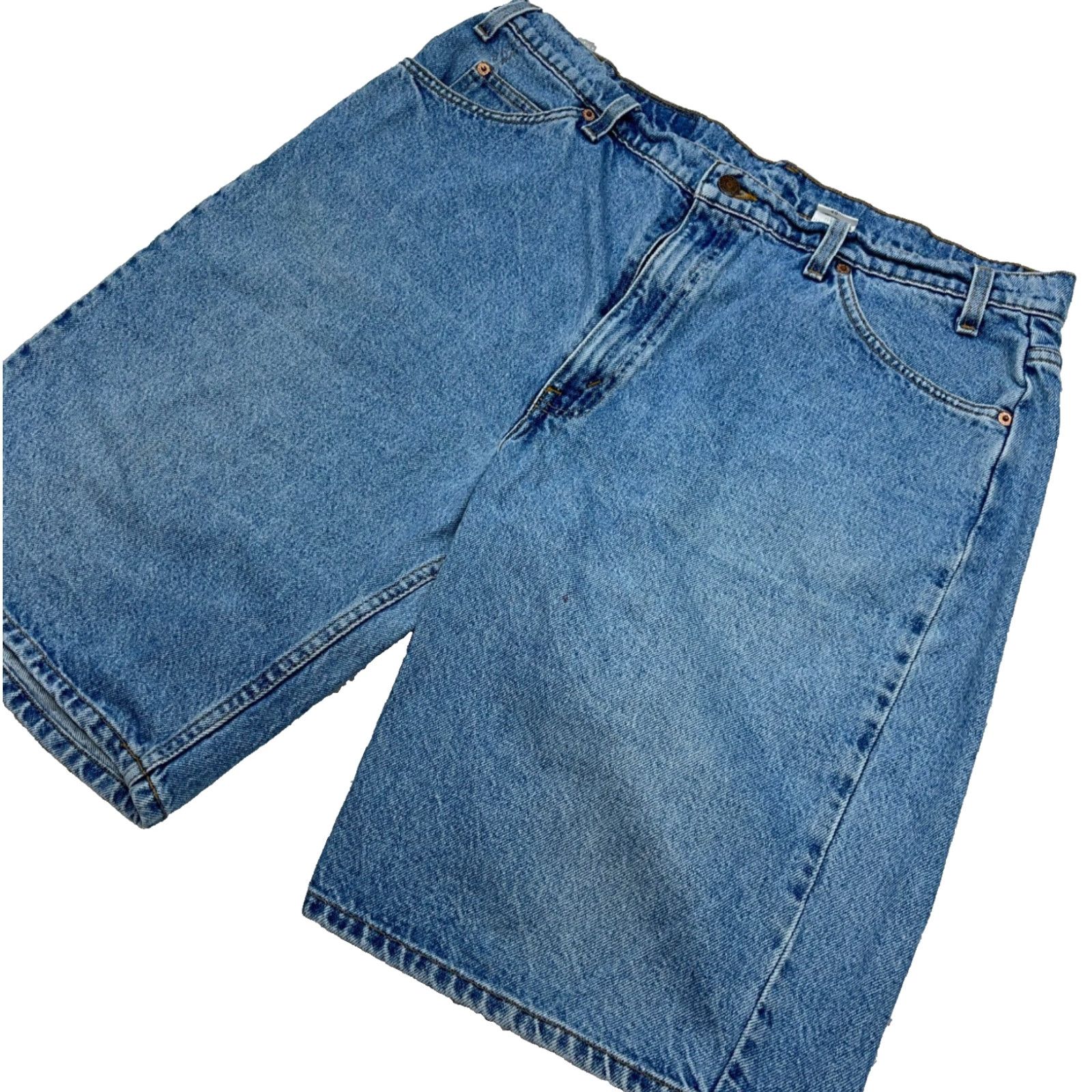 Levi's VINTAGE Levi's Shorts Men 40 550 Relaxed Loose Fit Jorts Baggy 90s Y2K Orange Tab Denim Blue 5-Pocket Mens Regular 100% Cotton Jeans Shorts Size US 40 / EU 56 - 6 Thumbnail