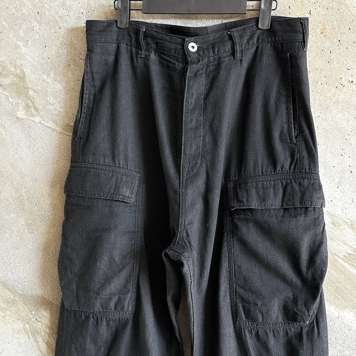 Rick Owens Japanese Selvedge Denim Geth Cargo Pants Size US 32 / EU 48 - 2 Thumbnail