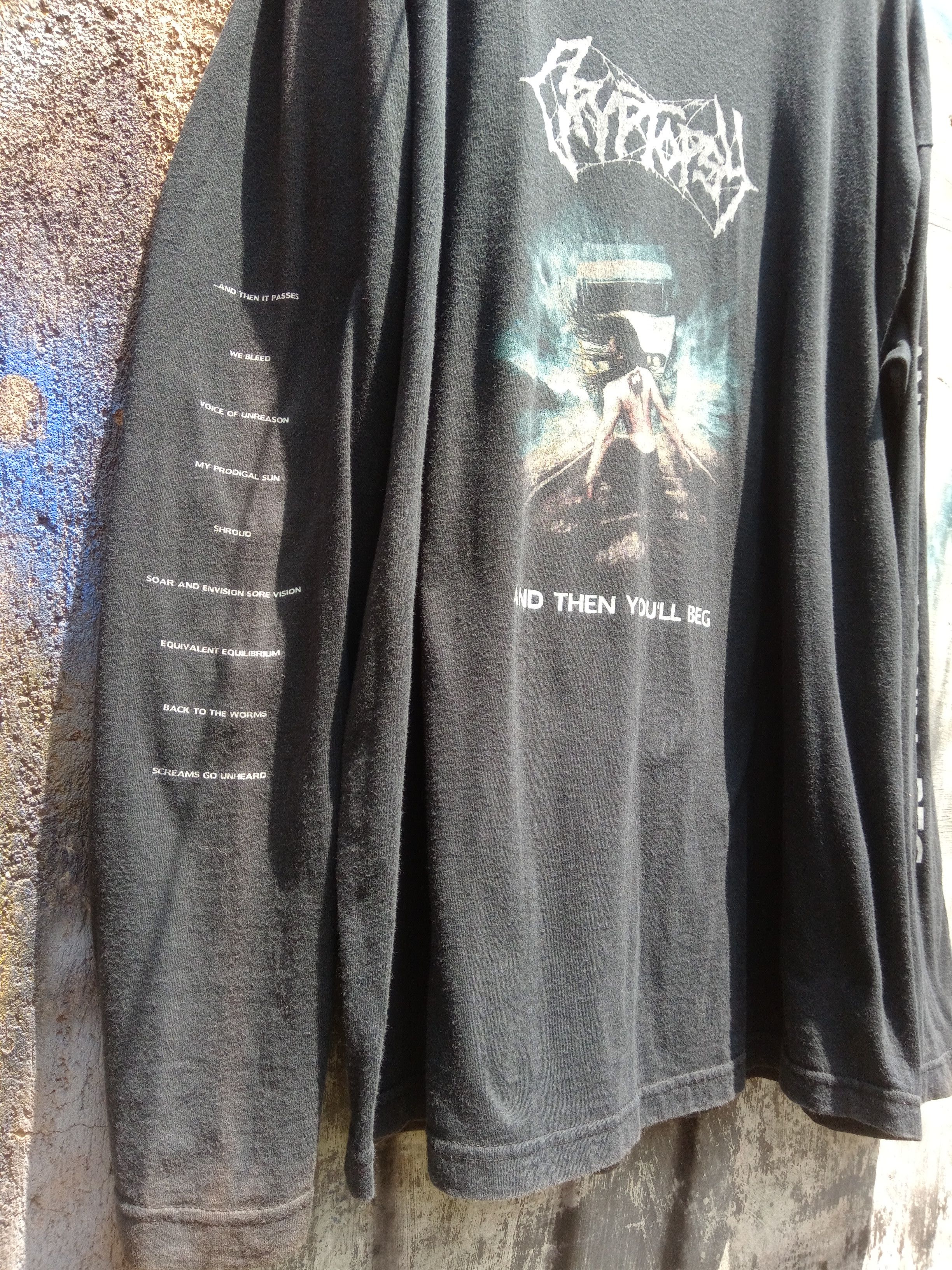 Band Tees × Vintage Vintage OG CRYTOPSY and then you'll beg Size US XL / EU 56 / 4 - 3 Thumbnail