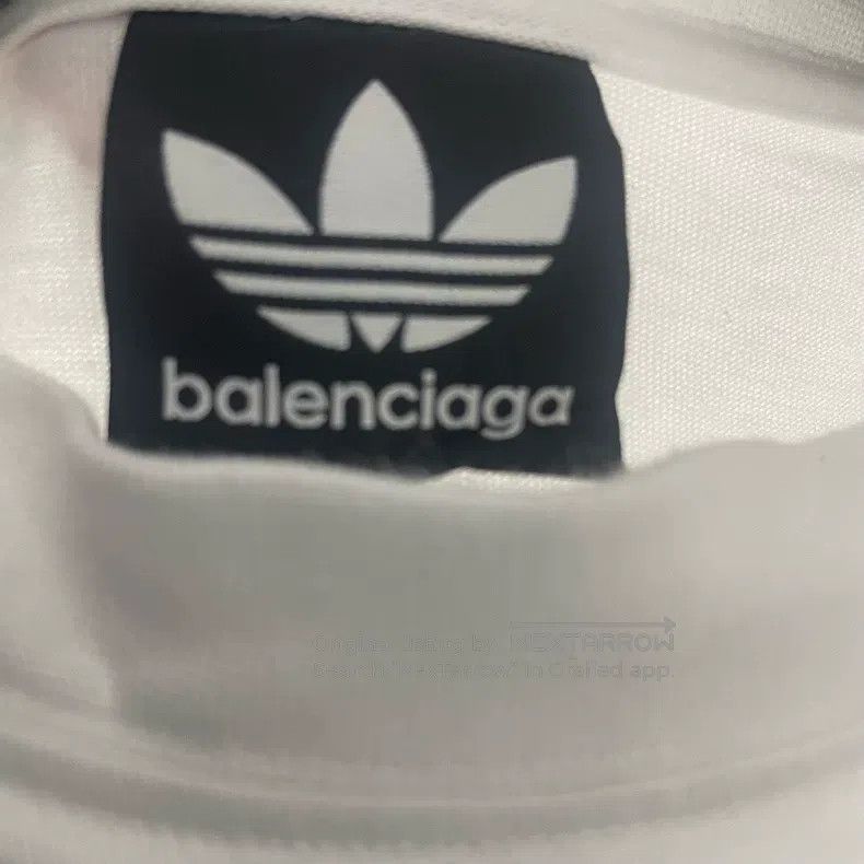 Balenciaga Balenciaga White Embroidered Pattern Short Sleeve Size US L / EU 52-54 / 3 - 3 Thumbnail
