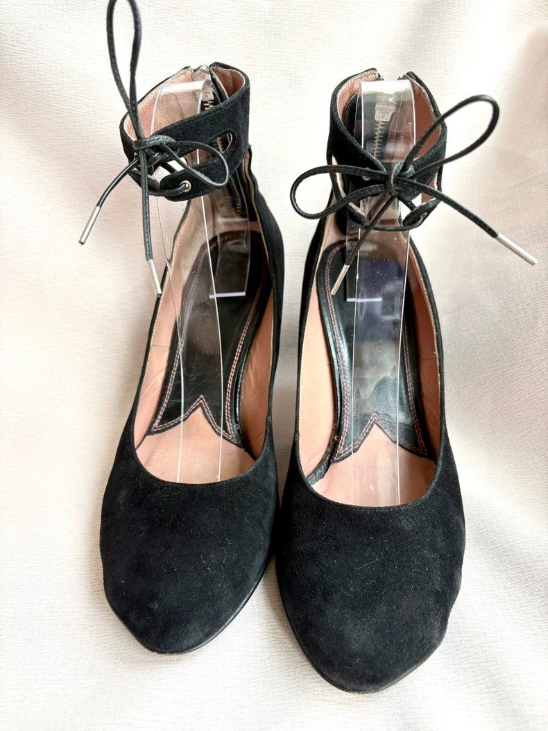 Vivienne Westwood Vivienne Westwood Black leather cats paw straps high heels Size US 6 / IT 36 - 4 Thumbnail