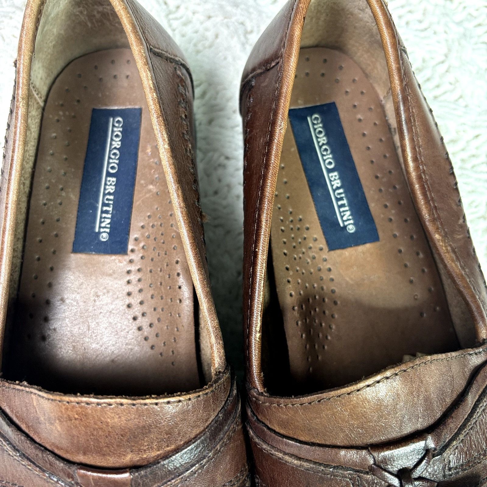 Giorgio Brutini Giorgio Brutini Leather Kiltie Tassel Loafers Shoes Men’s Si Size US 8 / EU 41 - 4 Thumbnail