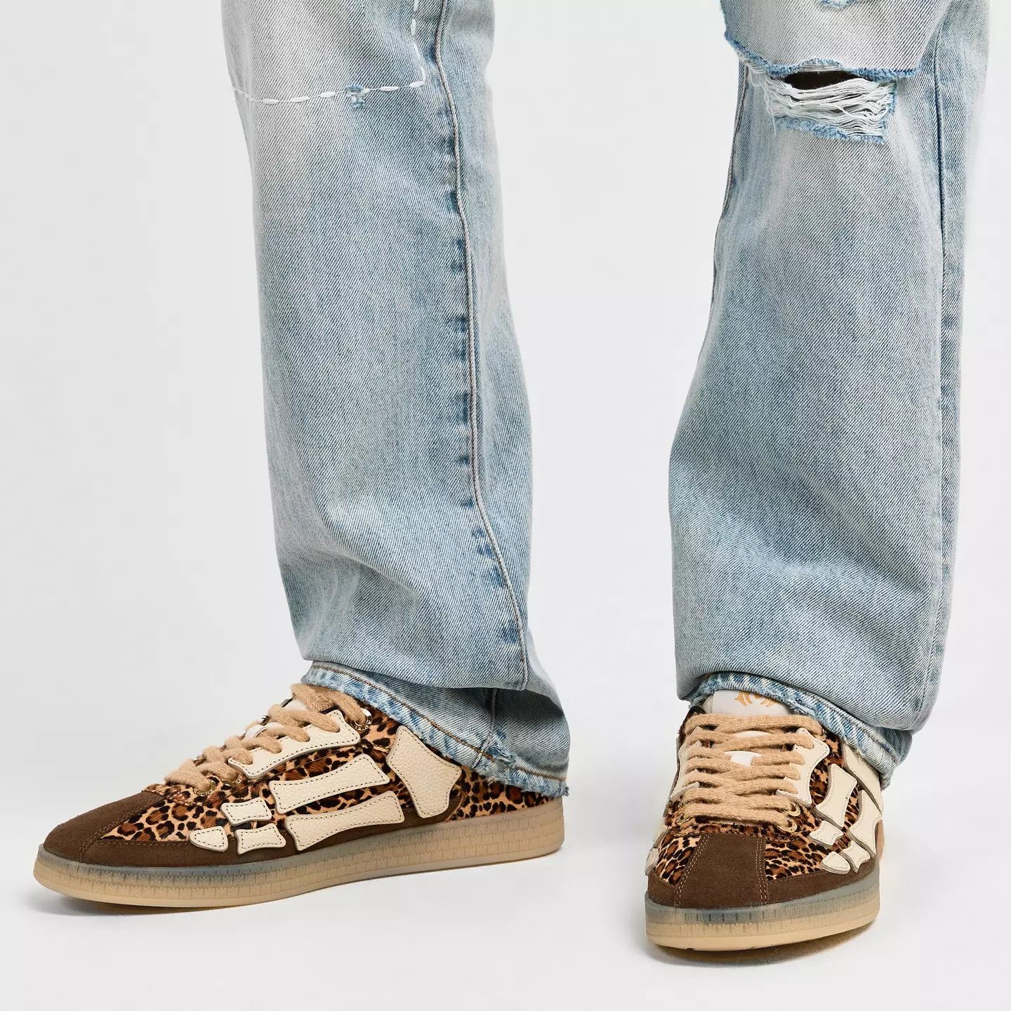 Amiri o1g2r1mq0426 Pacific Low-Top Trainers in Leopard Size US 12 / EU 45 - 3 Thumbnail
