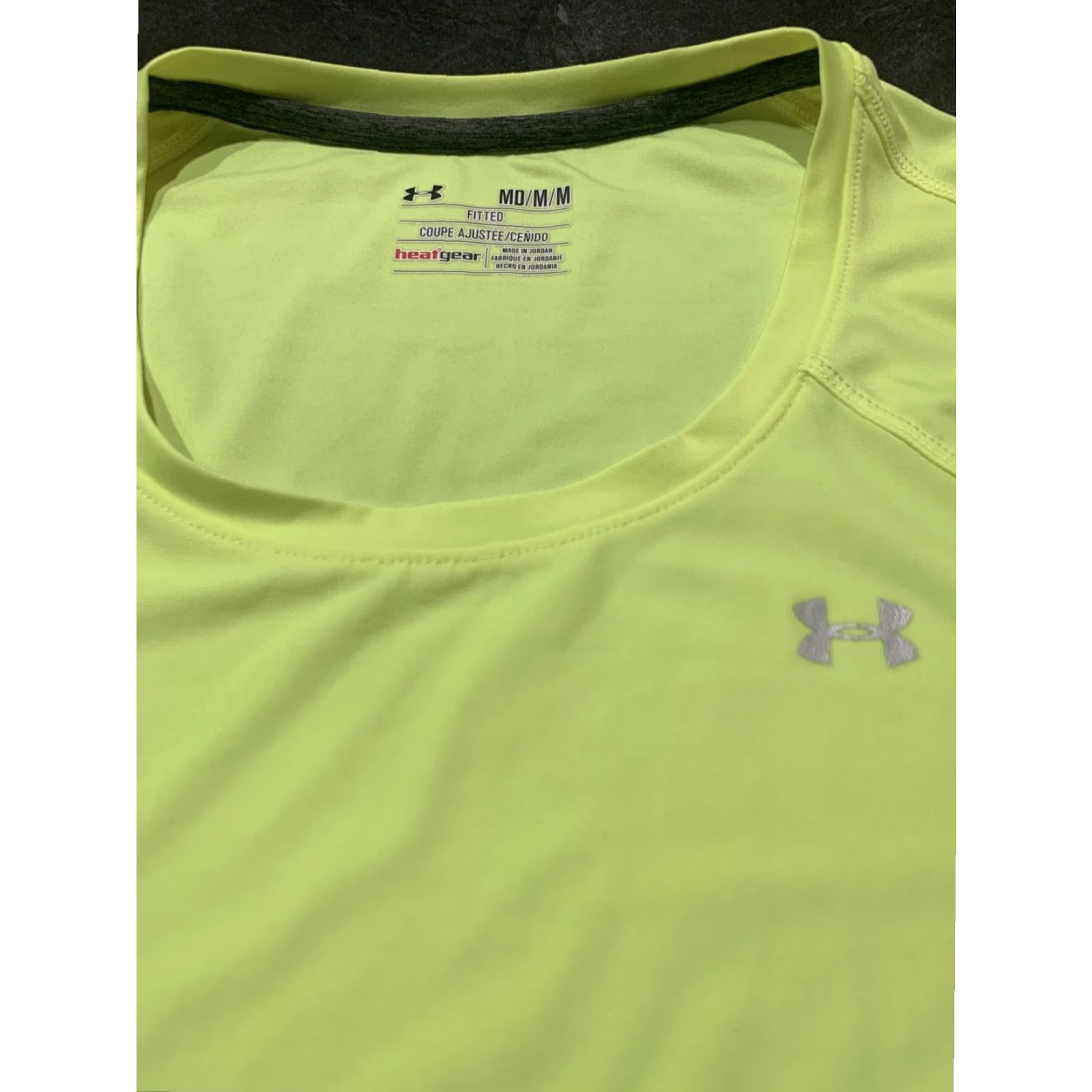 Under Armour Under Armour HeatGear Women's Medium Yellow Long Sleeve Crew Neck Performance T-Shirt Size M / US 6-8 / IT 42-44 - 3 Thumbnail