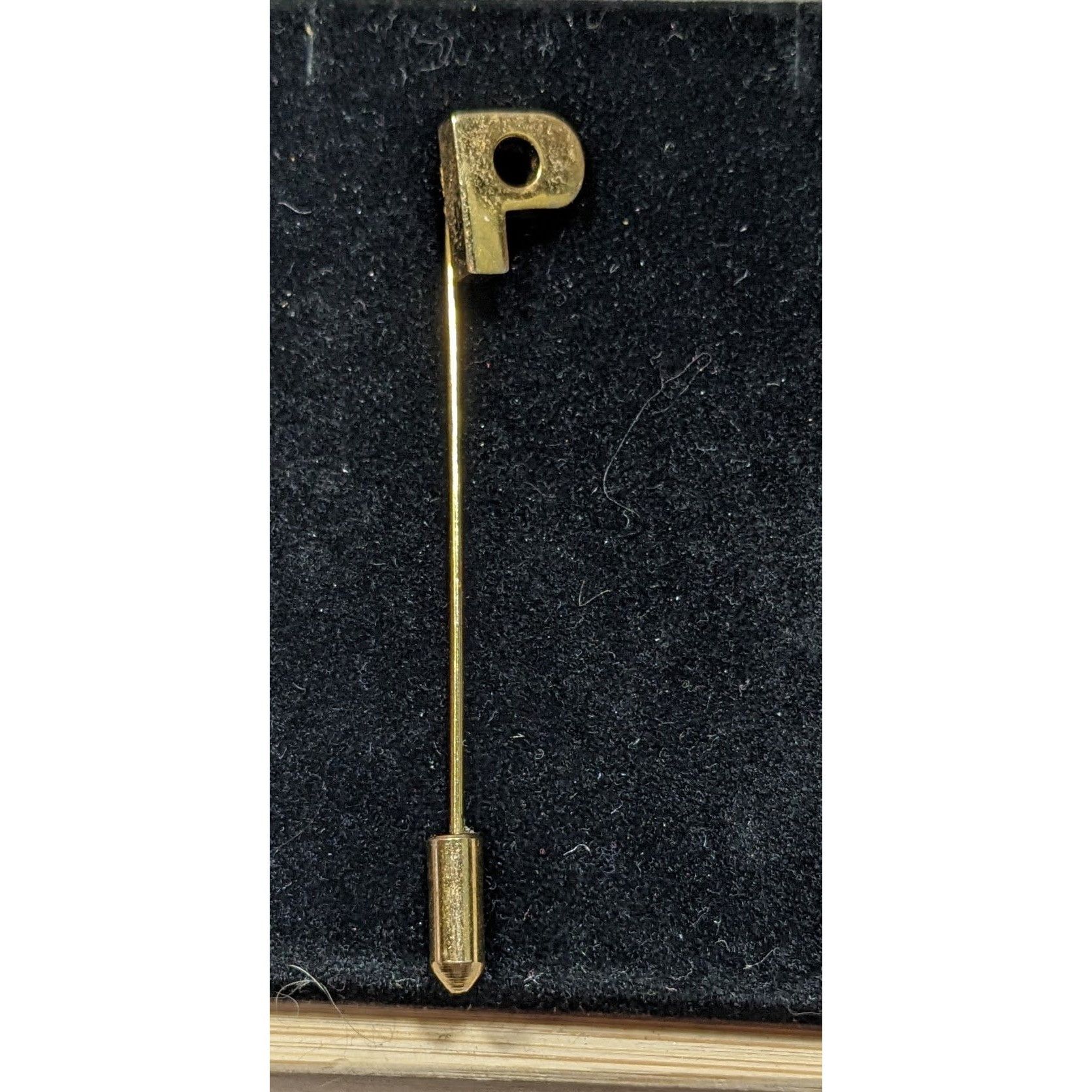 Other Vintage Monogram P Uppercase Block Stick Pin Size ONE SIZE - 3 Thumbnail