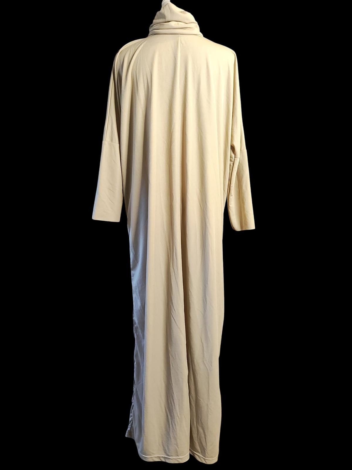 Other Livaldi Beige Long Sleeve Maxi Dress with Cowl Neck Size M / US 6-8 / IT 42-44 - 6 Thumbnail