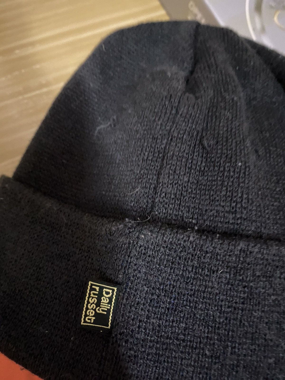 Japanese Brand × Vintage Daily Russet Spellout Book Mark Beanie Hat Size ONE SIZE - 6 Thumbnail