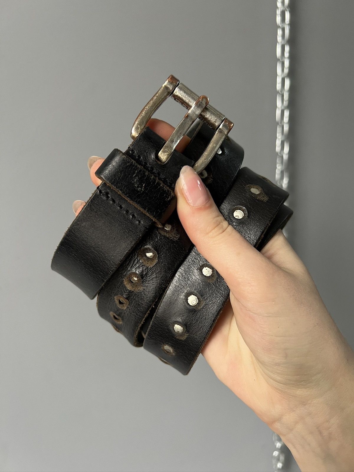 G-Star G star Raw leather black gothic opium archive belt Size ONE SIZE - 1 Thumbnail