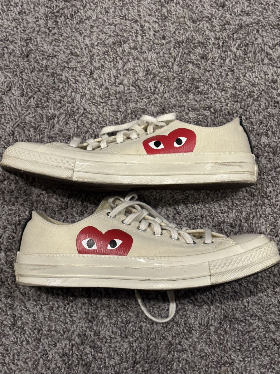 Comme des Garcons × Converse CONVERSE X COMME DES GARCONS PLAY ALL STAR CHUCK '70 OX Size US 8.5 / EU 41-42 - 1 Thumbnail