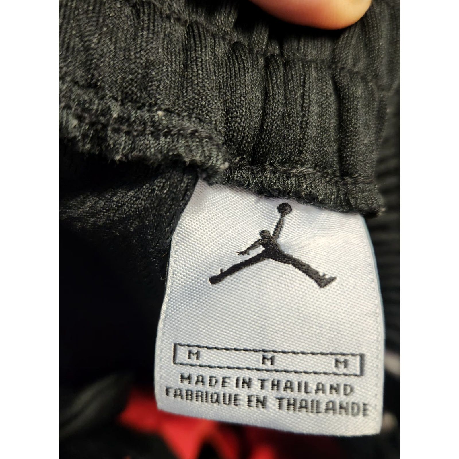 Nike Nike Jordan Mens Basketball Pants M Black Red Snap Button Break Away Warm Up Size US 31 - 3 Thumbnail