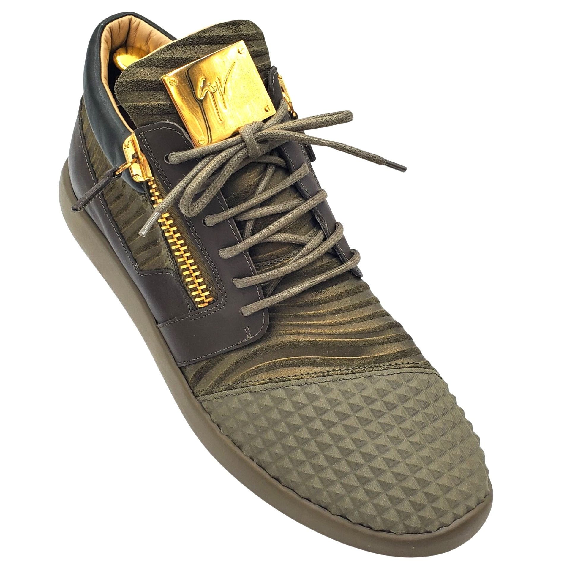 Other Italy Giuseppe Zanotti Pyramid Mens size 13 Green Leather Su Size US 13 / EU 46 - 1 Thumbnail