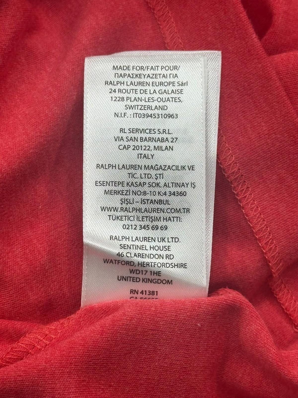 Polo Ralph Lauren Polo Ralph Lauren Classic Fit Embroidered T-Shirt Red 2XL Size US XXL / EU 58 / 5 - 11 Thumbnail