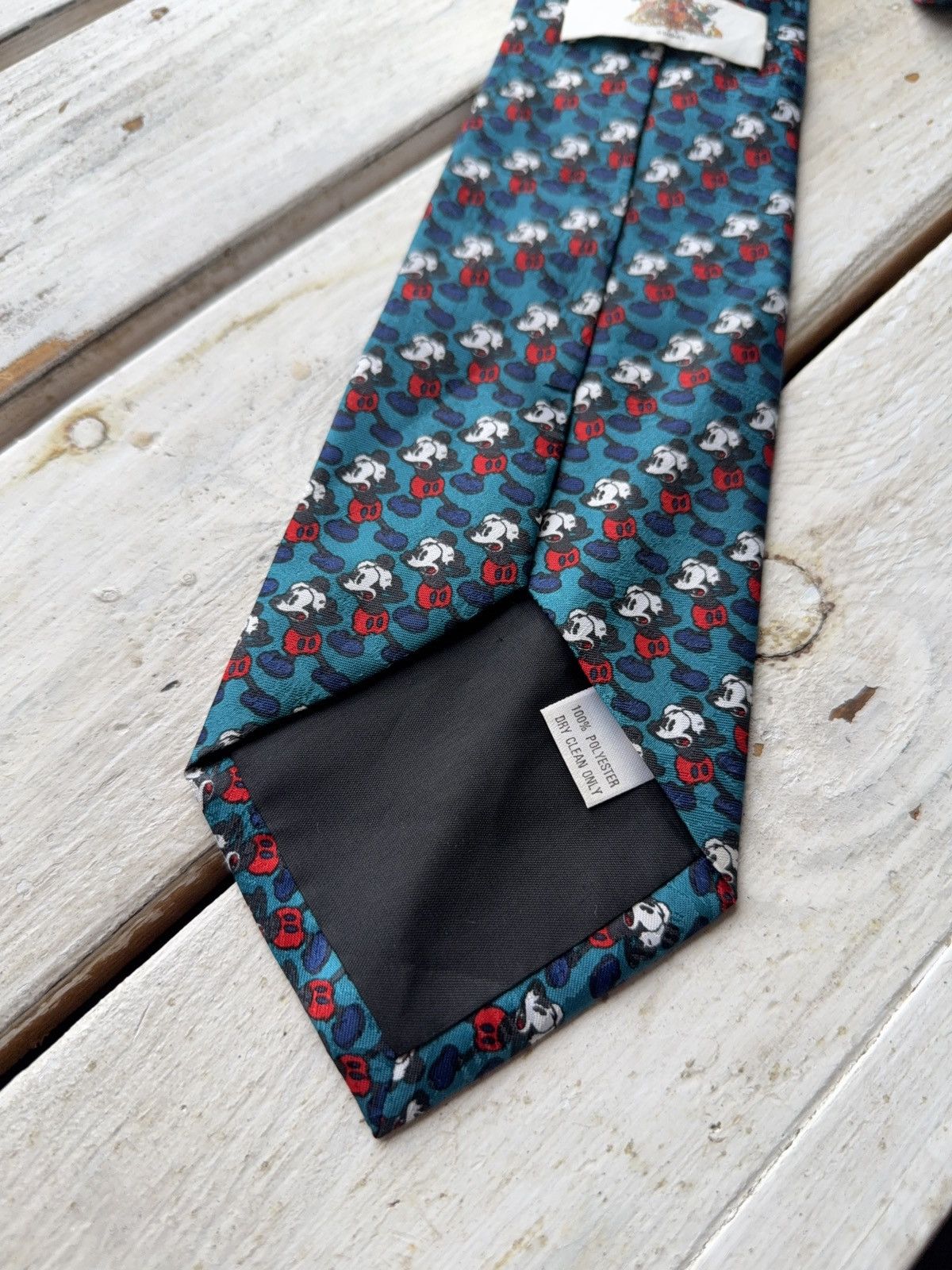 Disney × Vintage VINTAGE 80s 90s Mickey Mouse Logo Made in Korea DISNEY TIE Size ONE SIZE - 7 Thumbnail