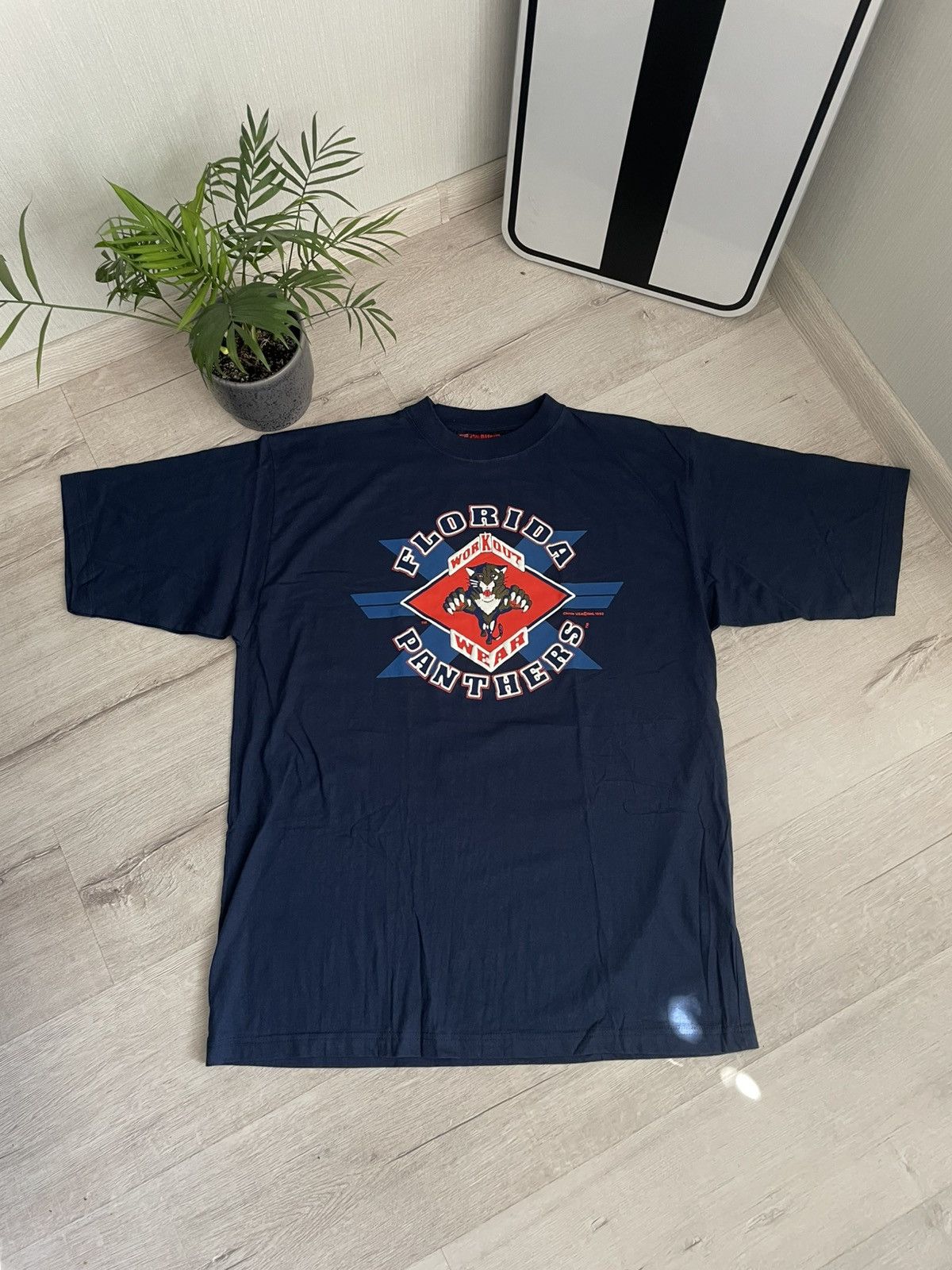 NHL × Vintage Vintage 1993 NHL Florida Panthers Workout Wear Chinin Hockey Size US L / EU 52-54 / 3 - 3 Thumbnail