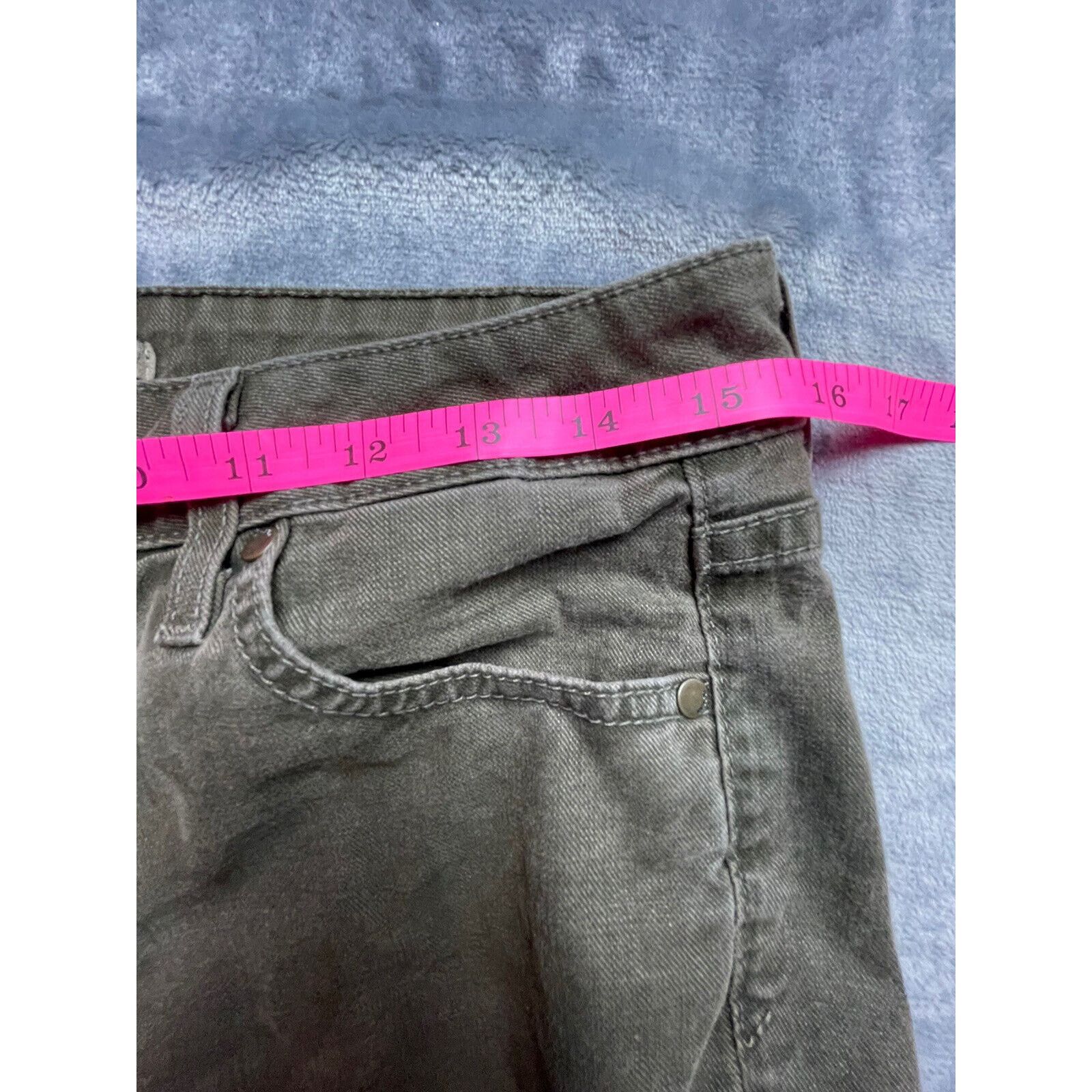 Vince Vince Jeans Womens 30 Green Denim Made in USA Slim Size 30" / US 8 / IT 44 - 9 Thumbnail
