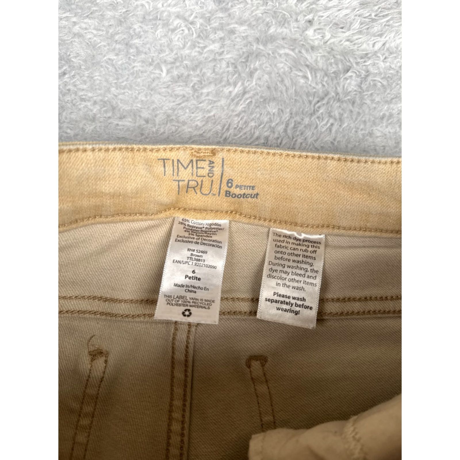 Vintage VINTAGE Time And Tru Women’s Jeans Pants Bootcut 26x28 Cotton Blend Beige Denim Size 28" / US 6 / IT 42 - 6 Thumbnail