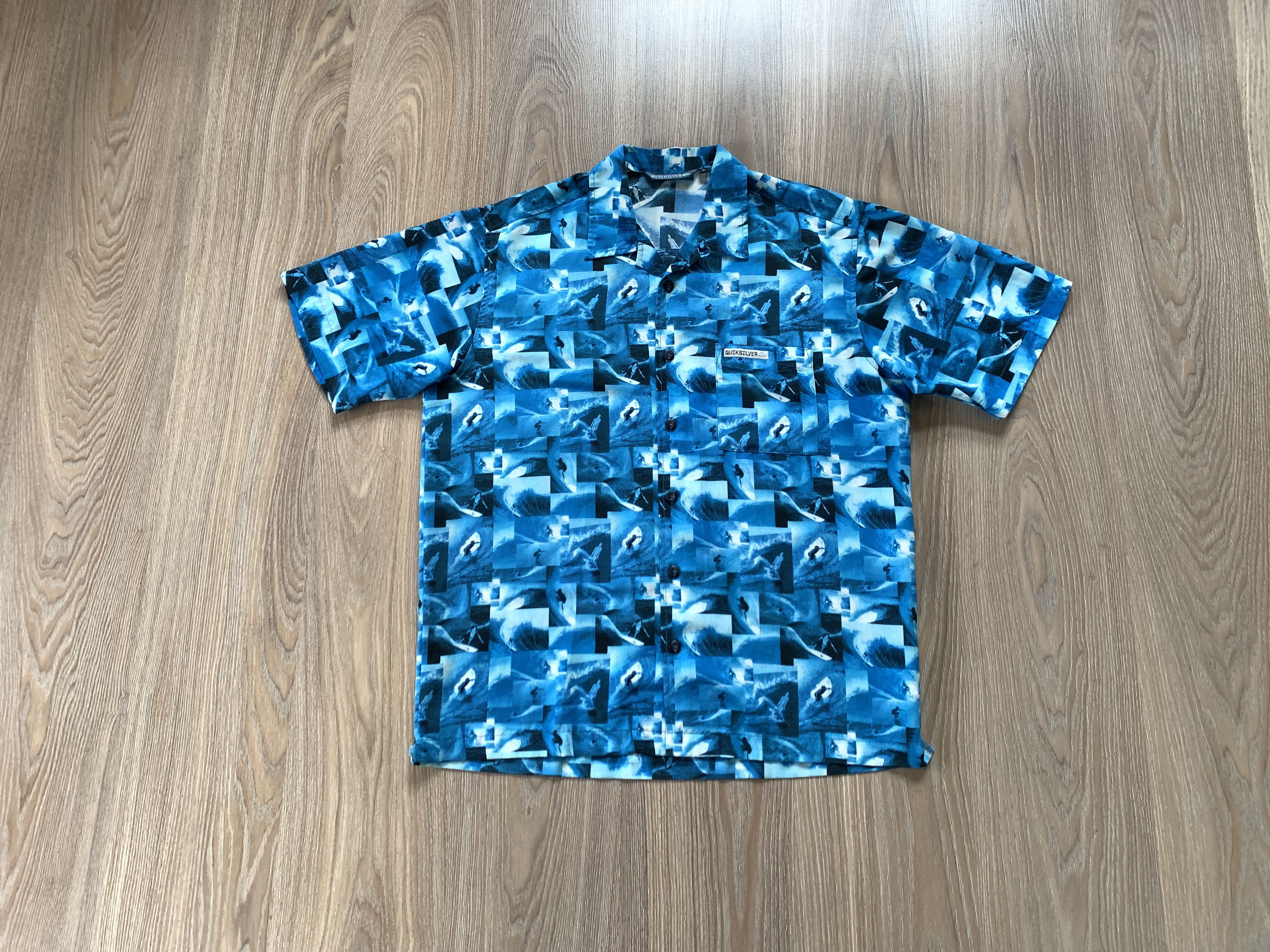 Quiksilver Quicksilver Blue Vintage Hawaiian Shirt Size US M / EU 48-50 / 2 - 1 Thumbnail