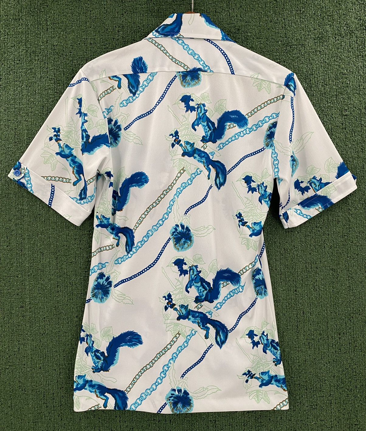 Vintage VTG 70's By Martini Squirrels Floral Disco Shirt Men’s XS Size US XS / EU 42 / 0 - 7 Thumbnail