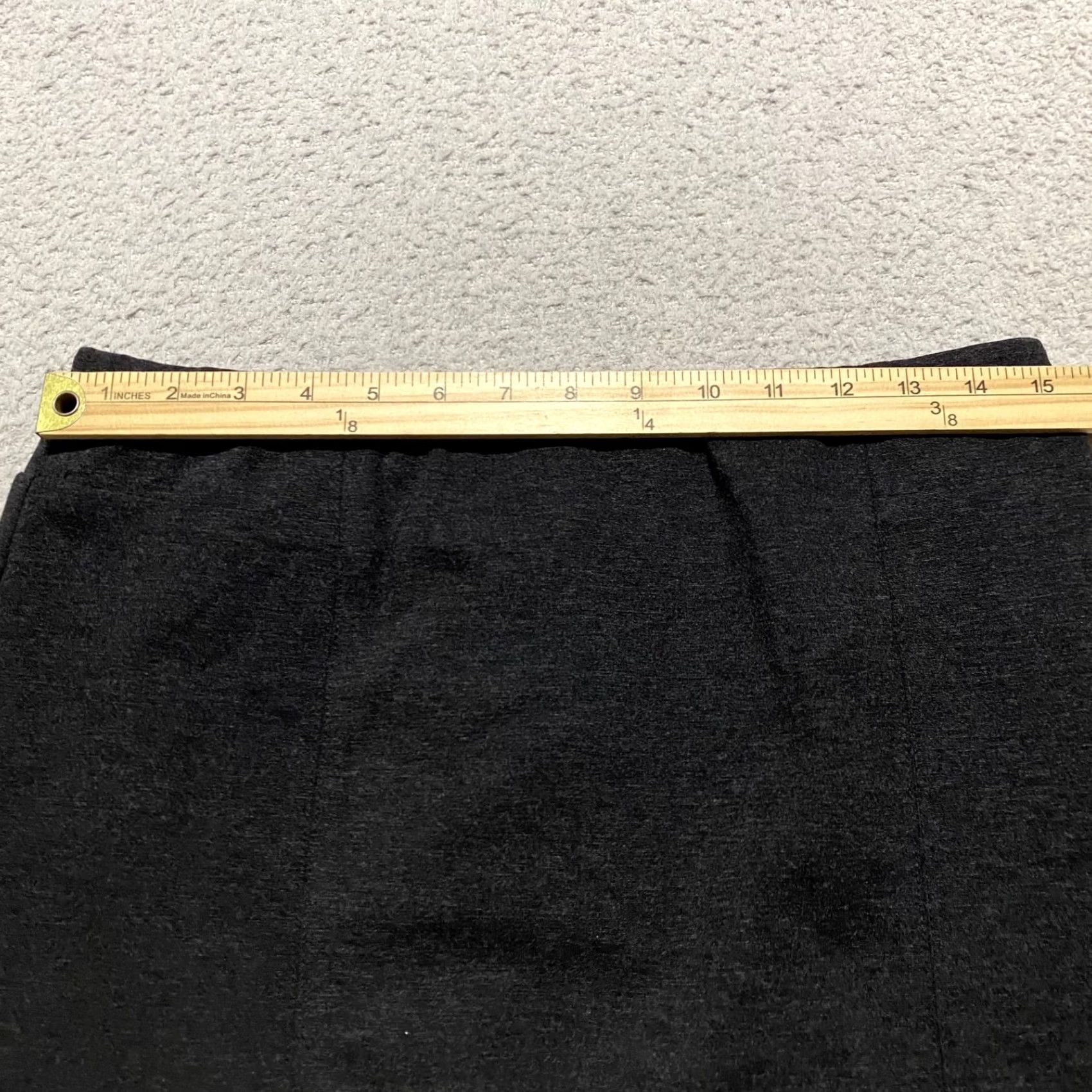 J. Jill J. Jill Skirt PS Gray Knit Straight & Pencil Knee Length Ladies Womens Petites Mid Rise Button? No Closure Size 28" / US 6 / IT 42 - 5 Thumbnail