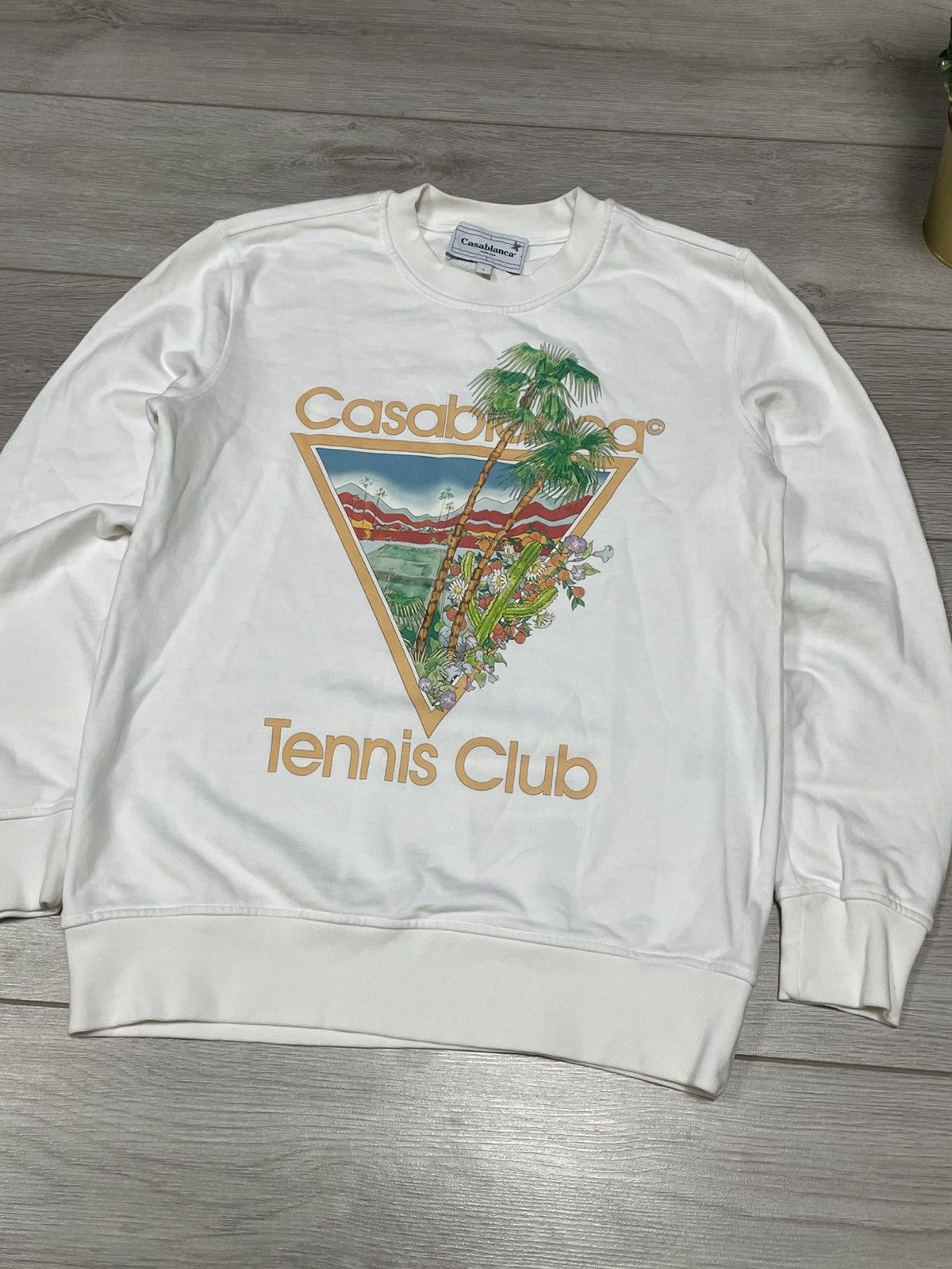 Casablanca Casablanca big logo triangle tennis sweatshirt Size US S / EU 44-46 / 1 - 2 Thumbnail