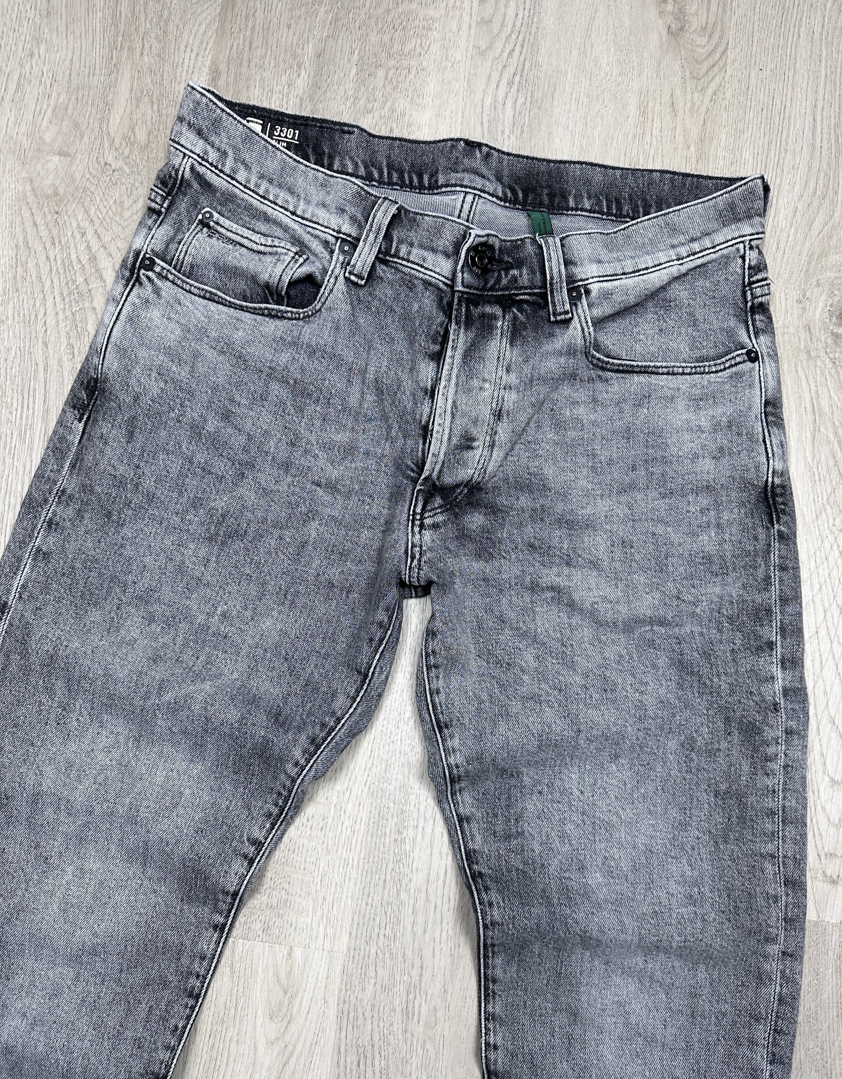 G-Star G Star Raw 3301 Slim Mens Denim Pants Jeans Size US 31 - 2 Thumbnail
